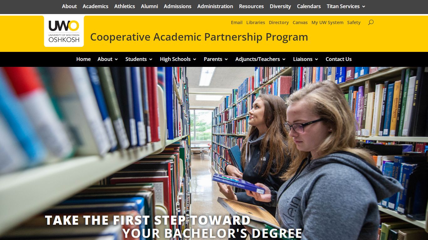 Apply - Cooperative Academic Partnership Program